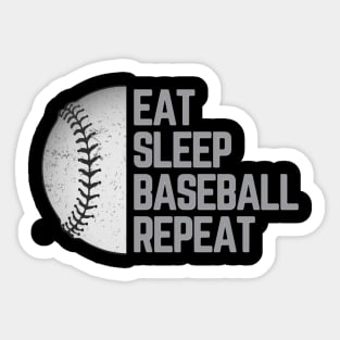 Eat Sleep Baseball Repeat - Sticker